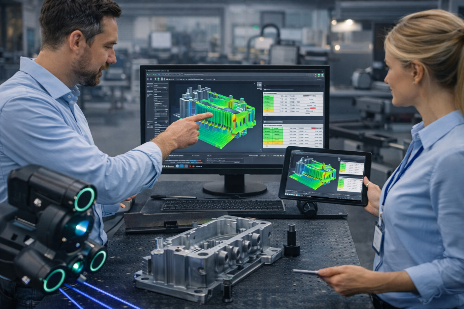 Integration von Metrologiesoftware und Prüfworkflows