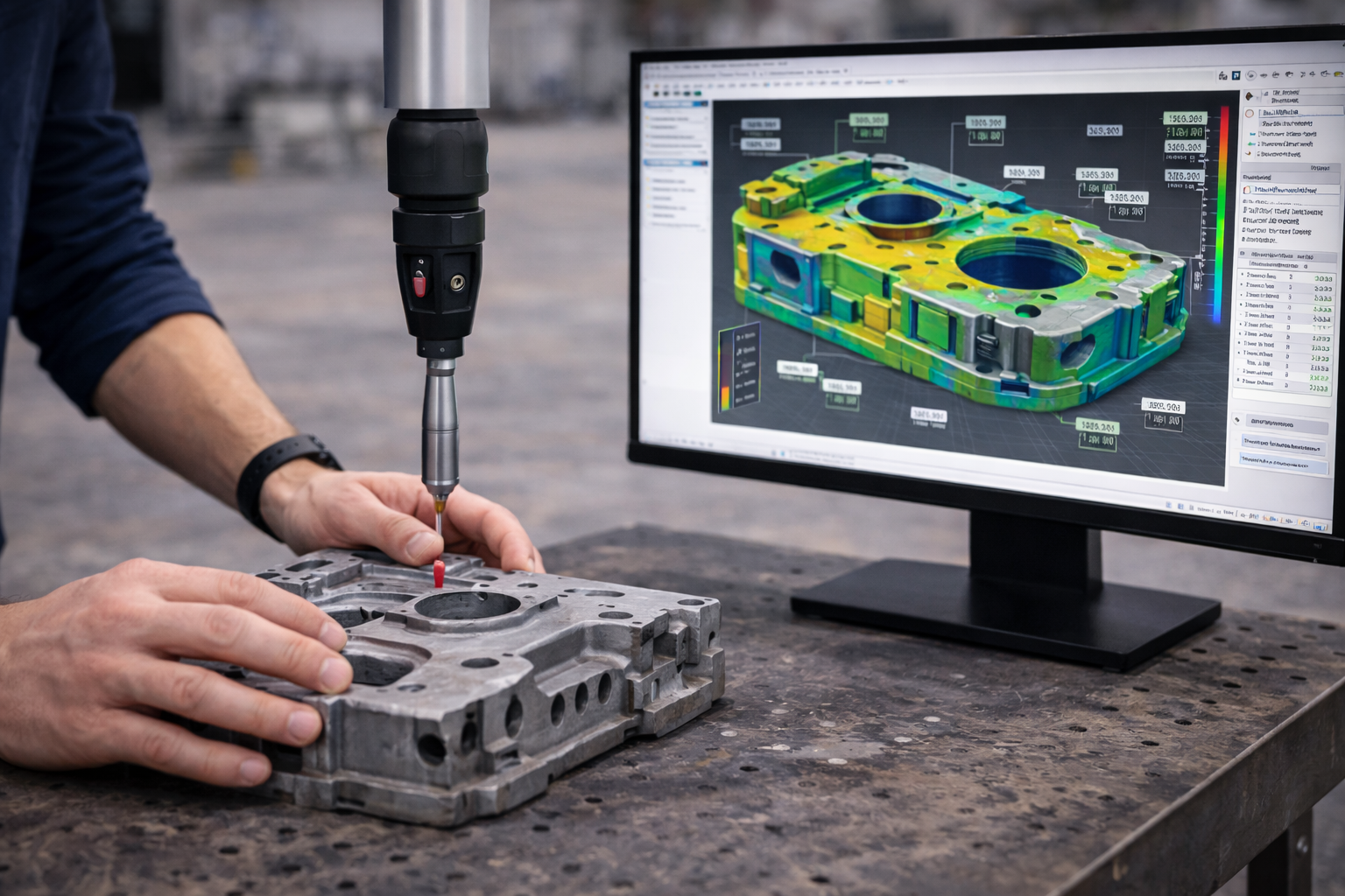 Inspecție dimensională și controlul calității utilizând scanarea 3D