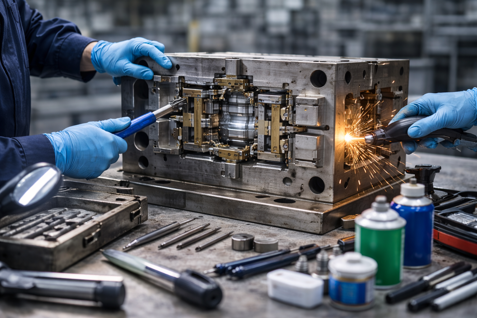 Servicii de reparații și mentenanță matrițe de injecție