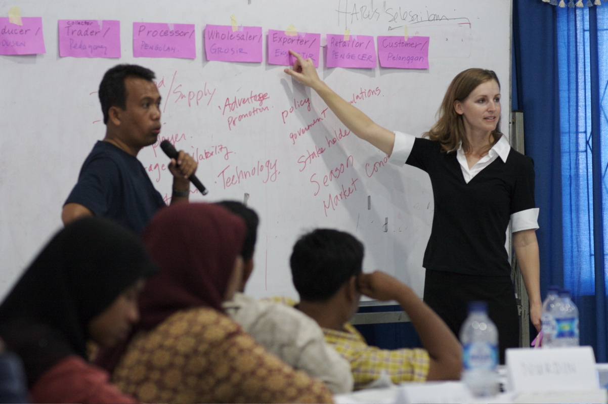 Figure 5: Melanie working with NGOs in relation to tsunami relief efforts in 2006