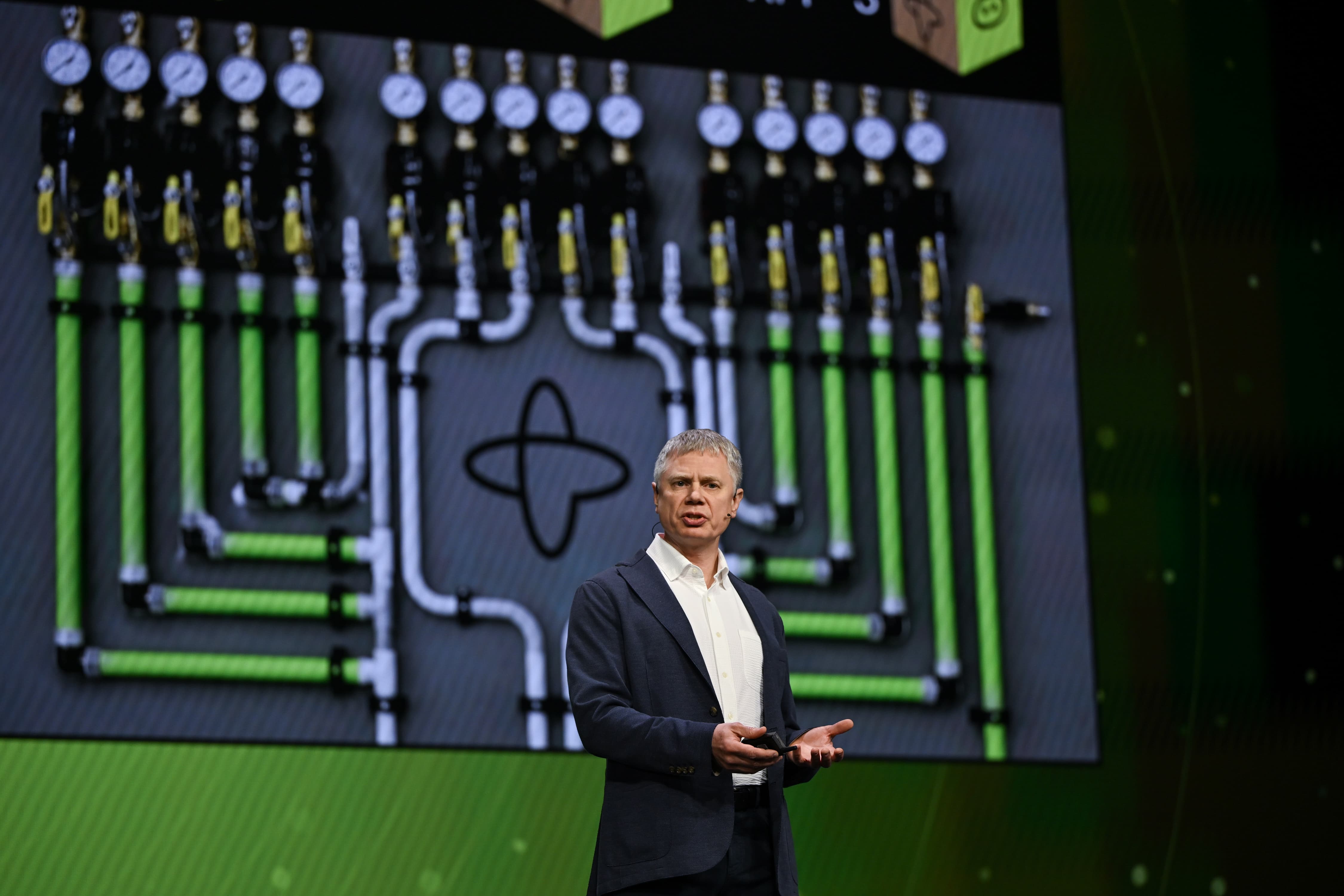 CTO Maxim Fateev speaking during the Replay 2026 keynote