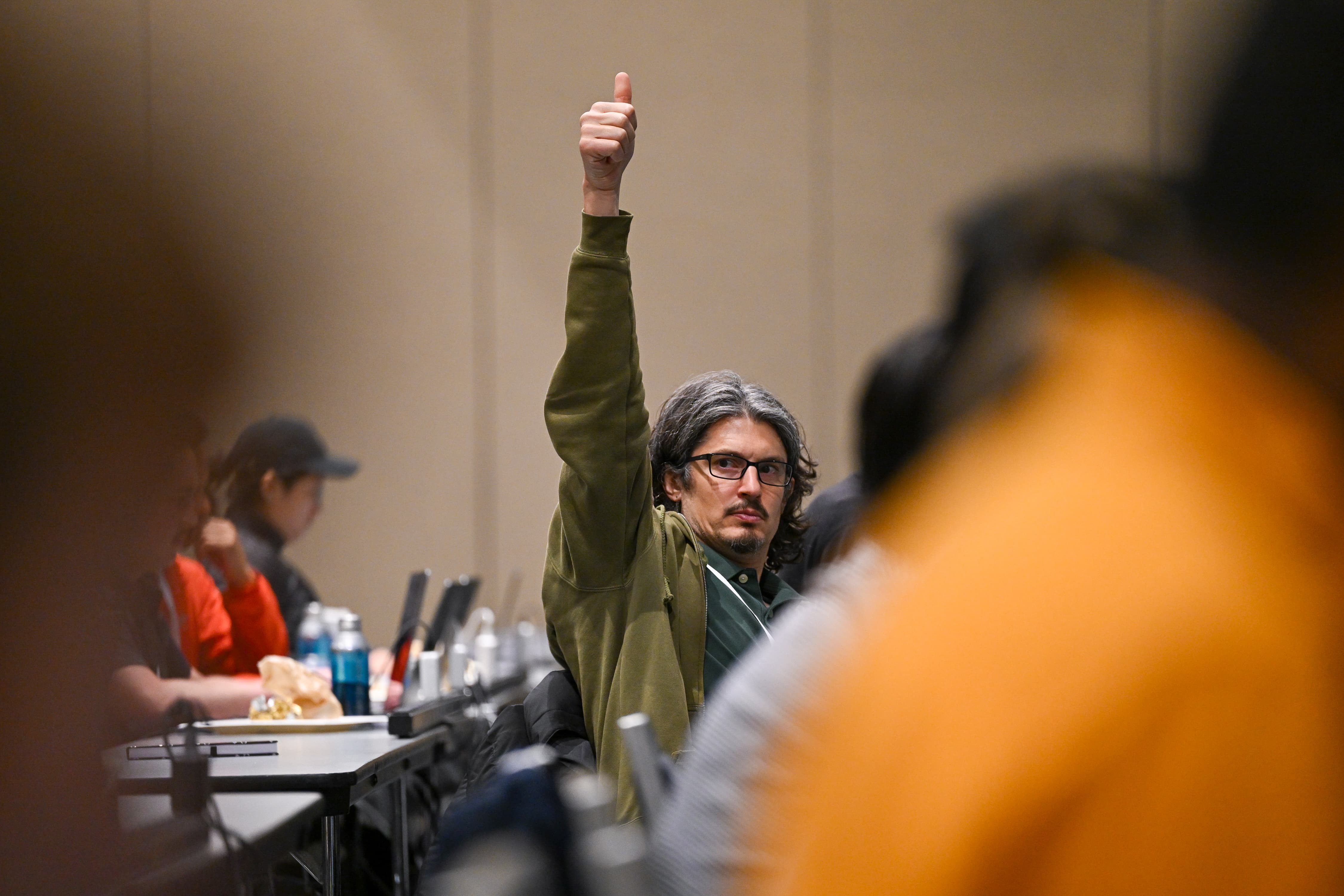 Replay 2026 attendee giving a thumbs up