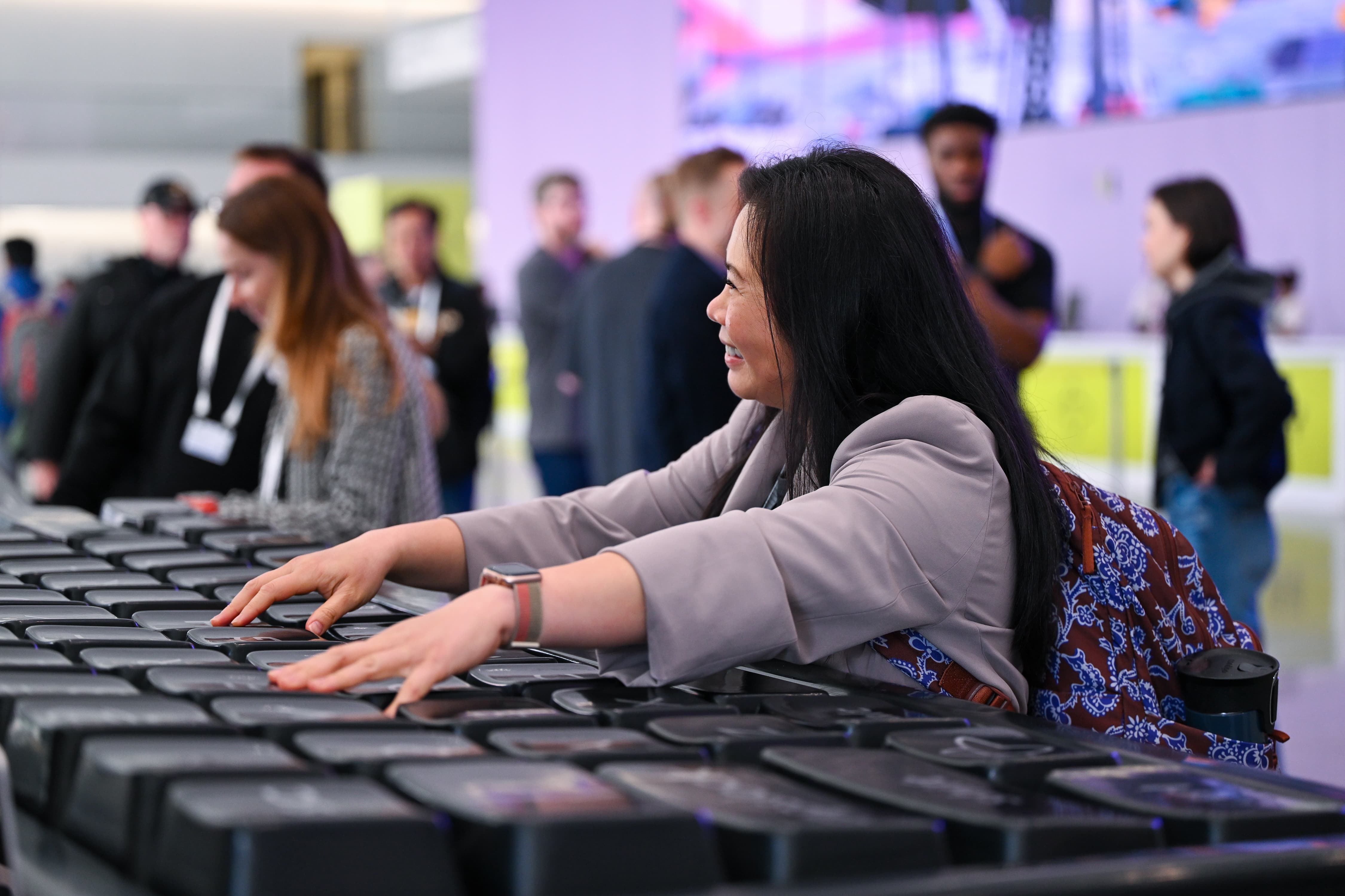 A giant keyboard at Replay 2026