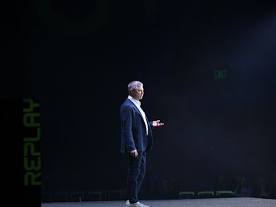 Maxim Fateev speaking during the Replay 2026 keynote