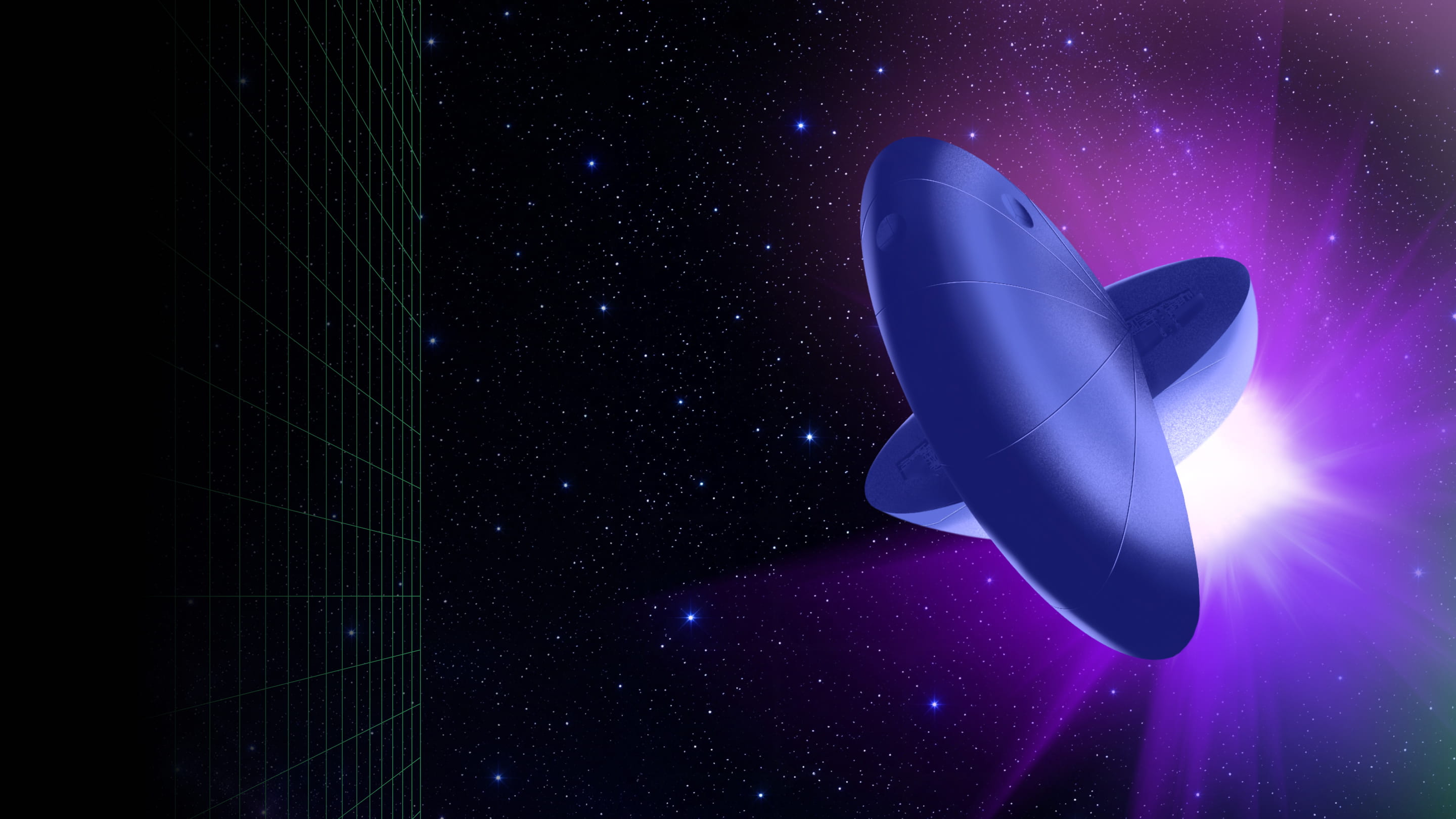 Abstract spaceship graphic