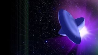 Abstract spaceship graphic