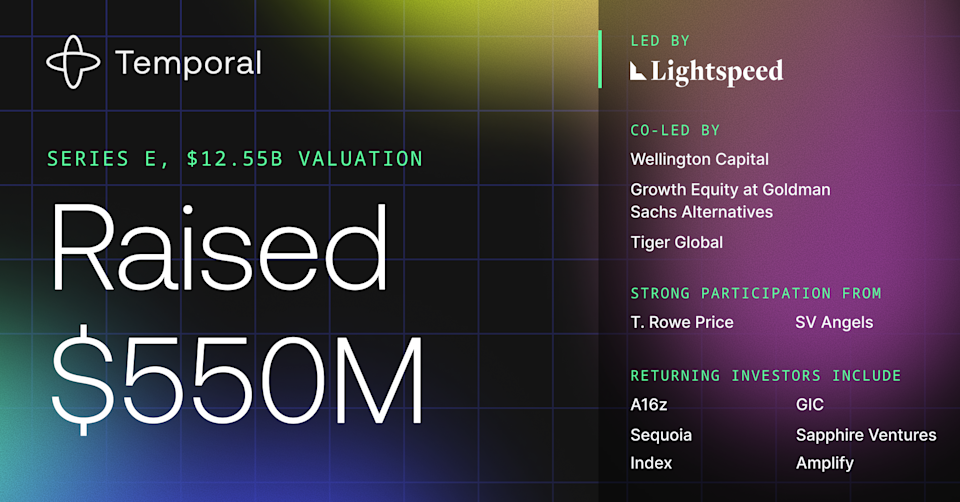 Temporal Hits $12.55B Valuation With $550M Raise to Fix Brittle AI Plumbing