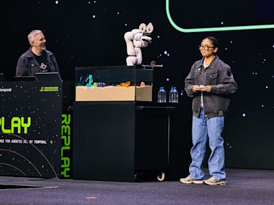 Live demo with a robot arm at Replay 2026