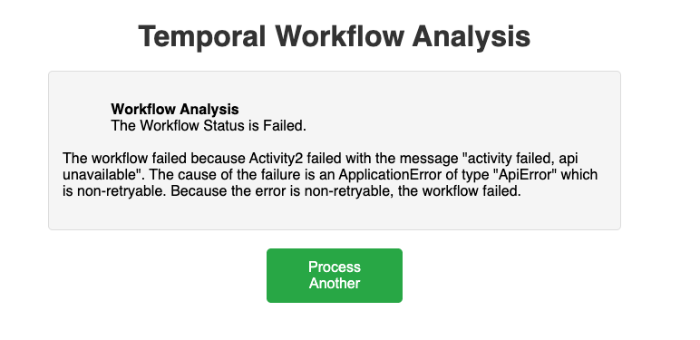 Analyze Workflow History with Gemini result