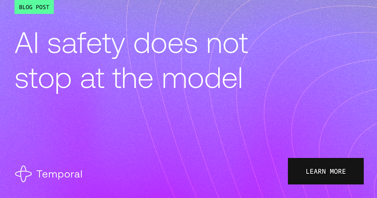 AI safety does not stop at the model