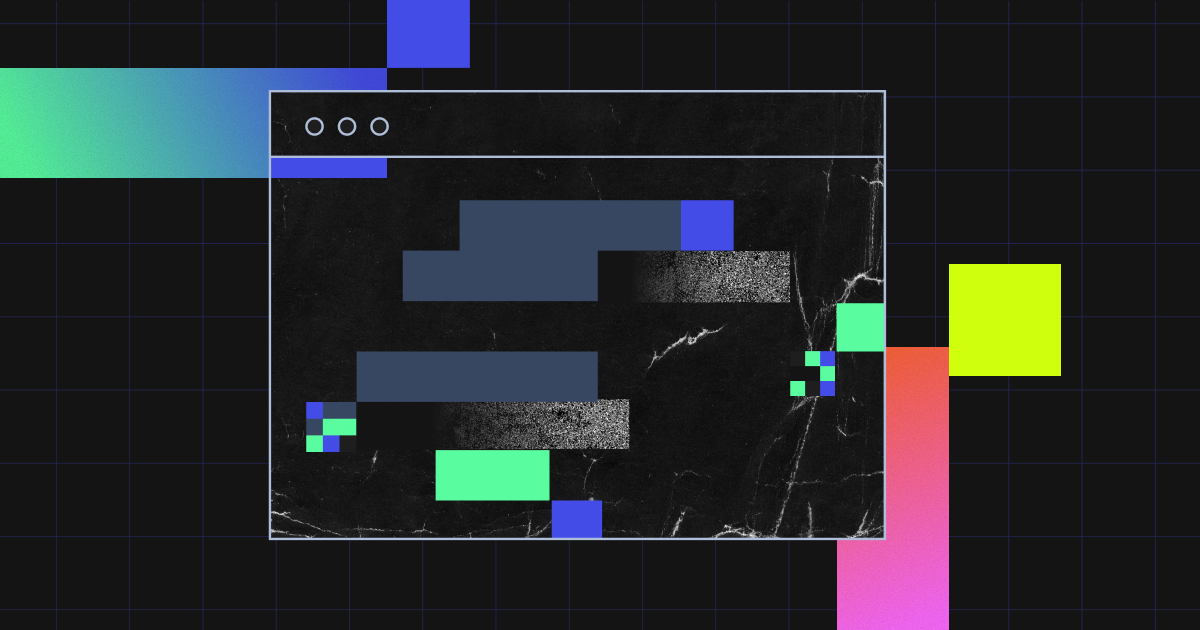 Abstract browser window graphic