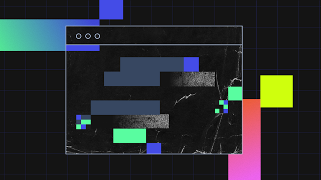 Abstract browser window graphic