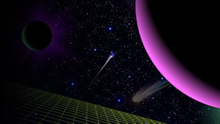 Abstract planet graphic