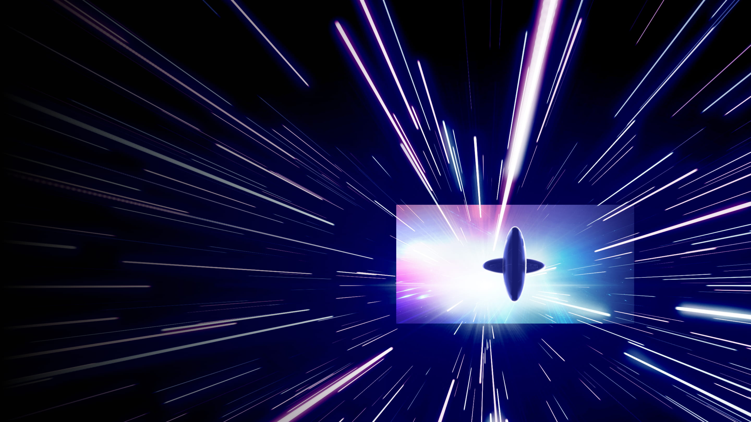 Abstract Temporal logo in outer space graphic
