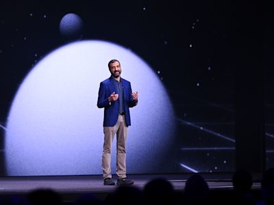 Samar Abbas speaking during the Replay 2026 keynote