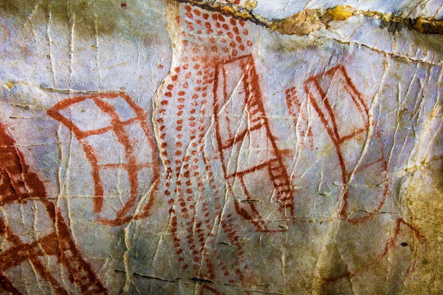 Early Human Cave Painting Pattern