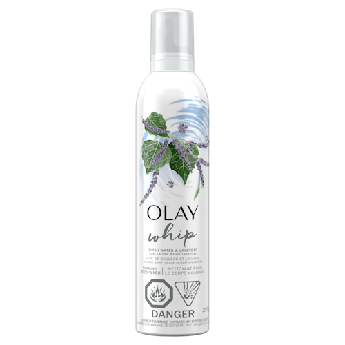 Nettoyant pour le corps moussant pour femmes Olay au parfum de sève de bouleau pure et de lavande