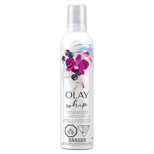 Nettoyant pour le corps moussant Olay Orchidée apaisante et cassis