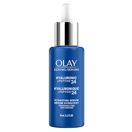 Olay Hyaluronic + Peptide 24 Serum, Fragrance-Free