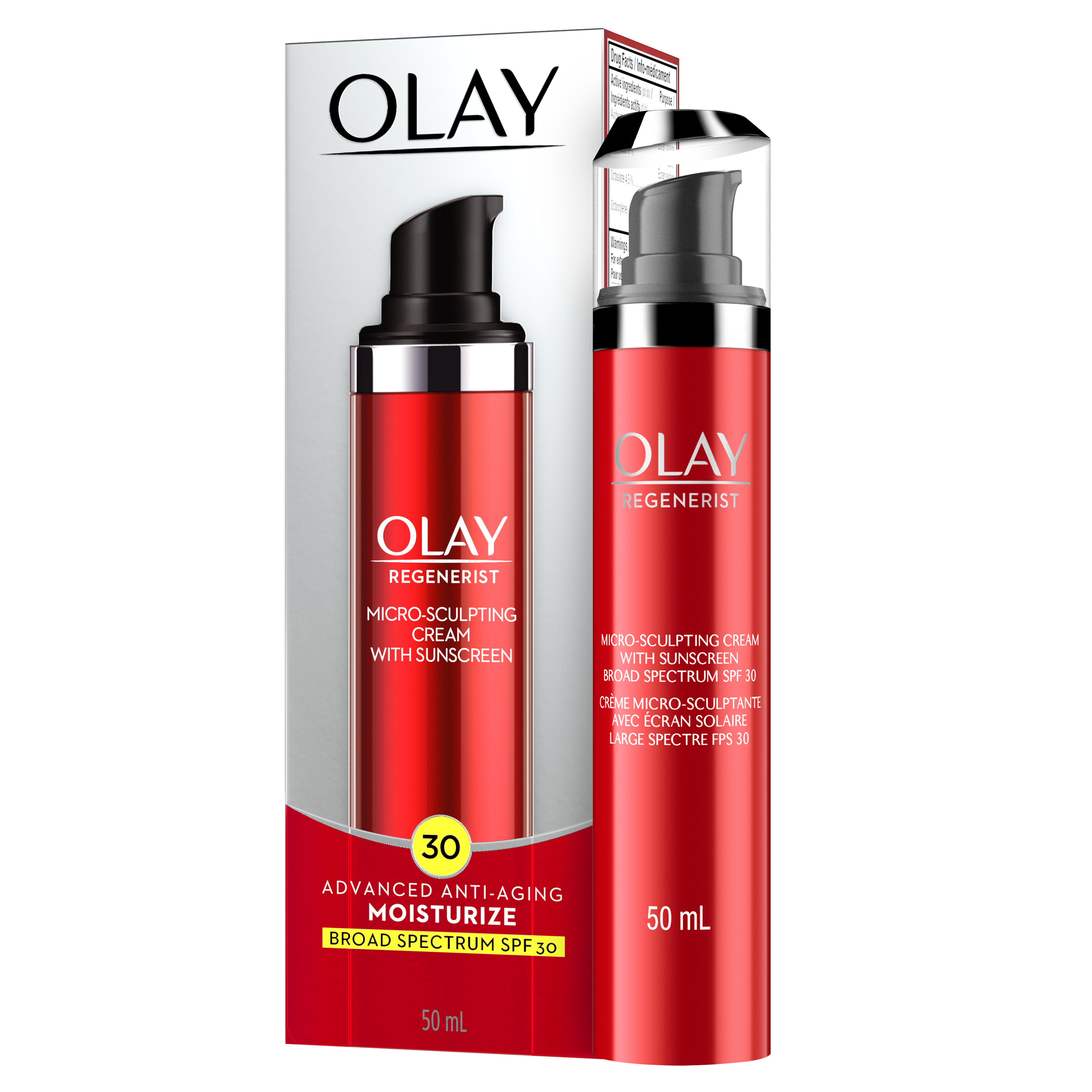 Crème Micro-Sculptante Regenerist De Olay Avec Écran Solaire FPS 30...