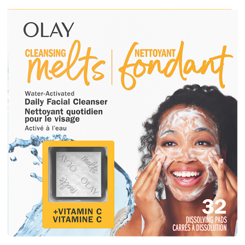 Nettoyant fondant pour le visage Olay + Vitamine C, 32 unités