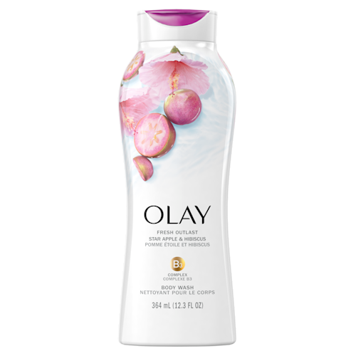 Nettoyant pour le corps Olay Fresh Outlast Pomme étoile et hibiscus
