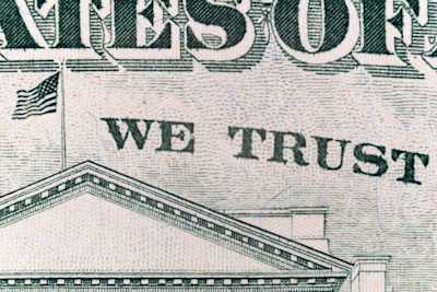 we trust printend on money