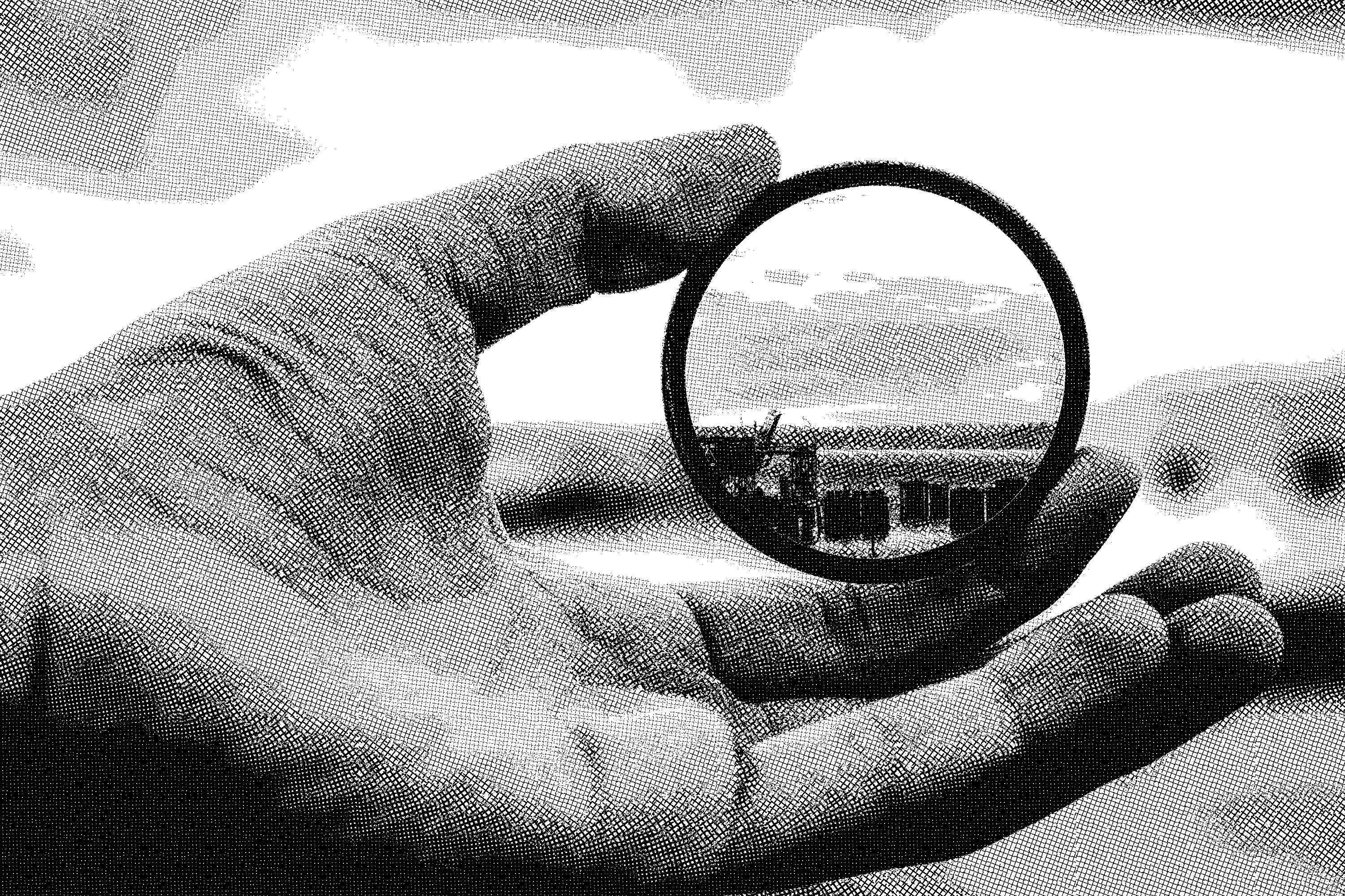 Hand with Monocle
