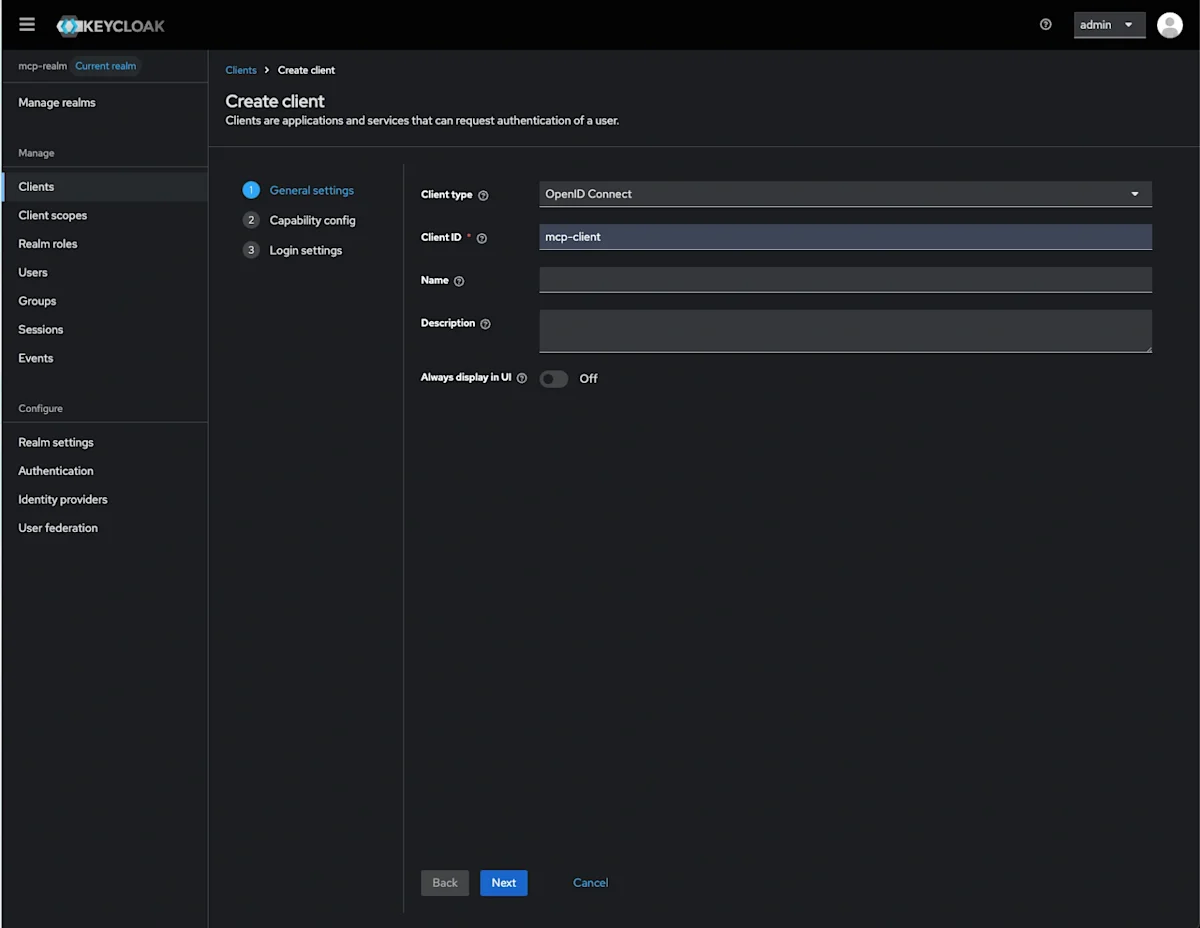 Securing MCP Servers - Create Client