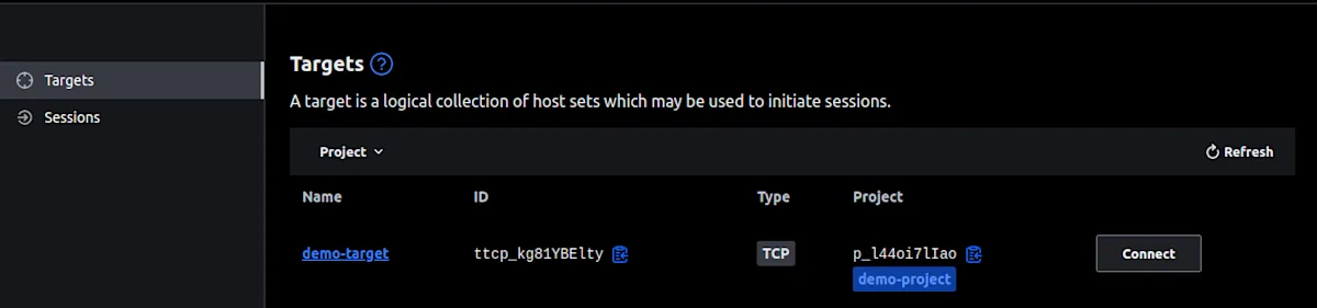 Connect to Ubuntu target