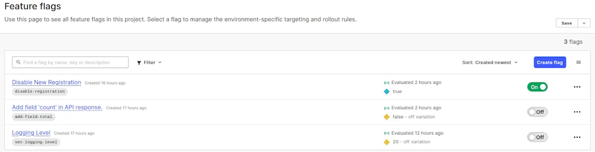 Disable New Registration Feature Flag