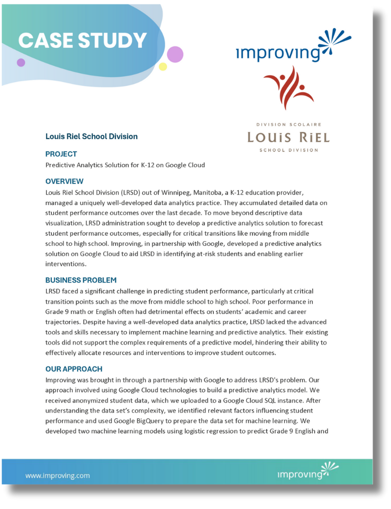 Image - Partner Portal (Google) Case Study - Louis Riel School District