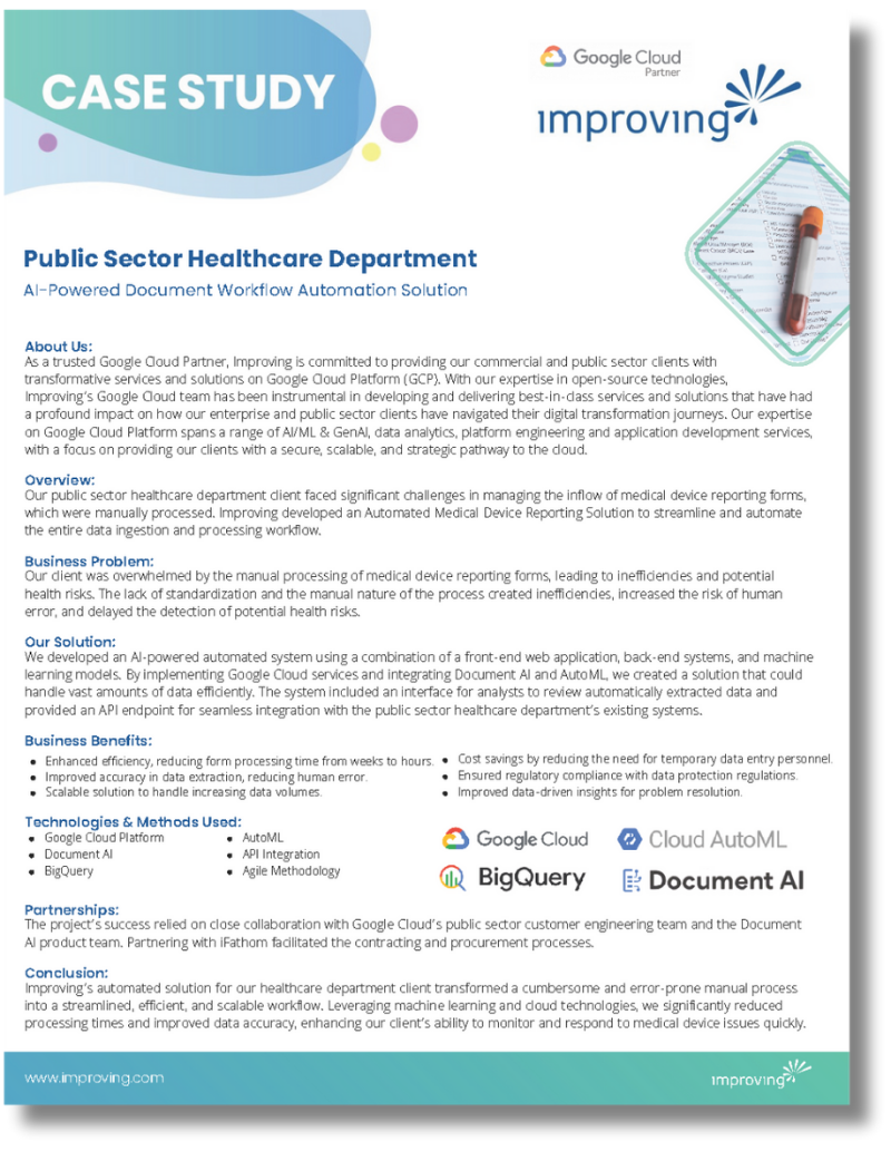 Image - Partner Portal (Google) Case Study - Public Sector Healthcare Department