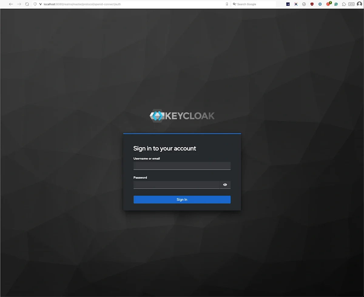 Securing MCP Servers - Keycloak Sign In