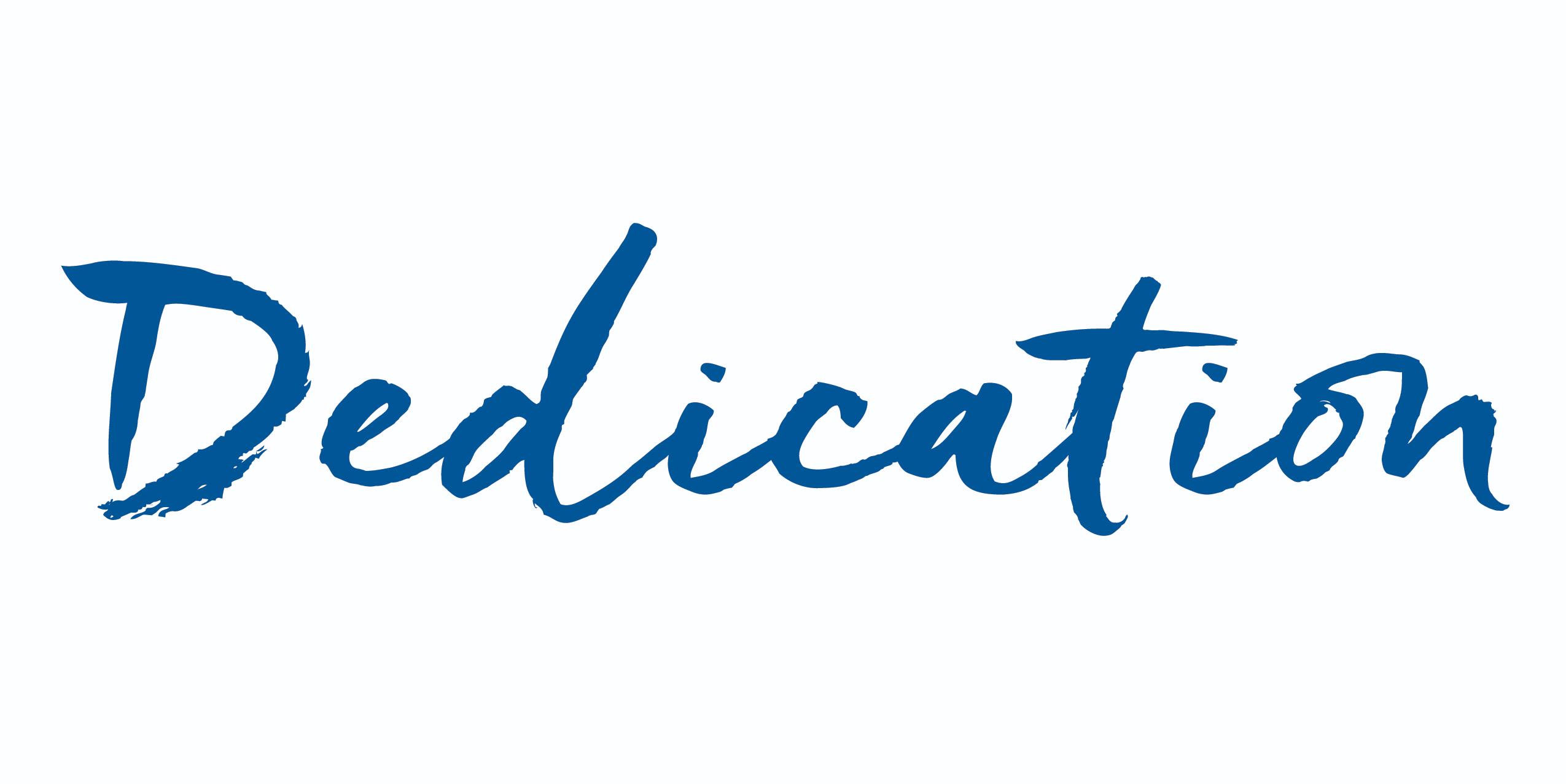 Dedication Text