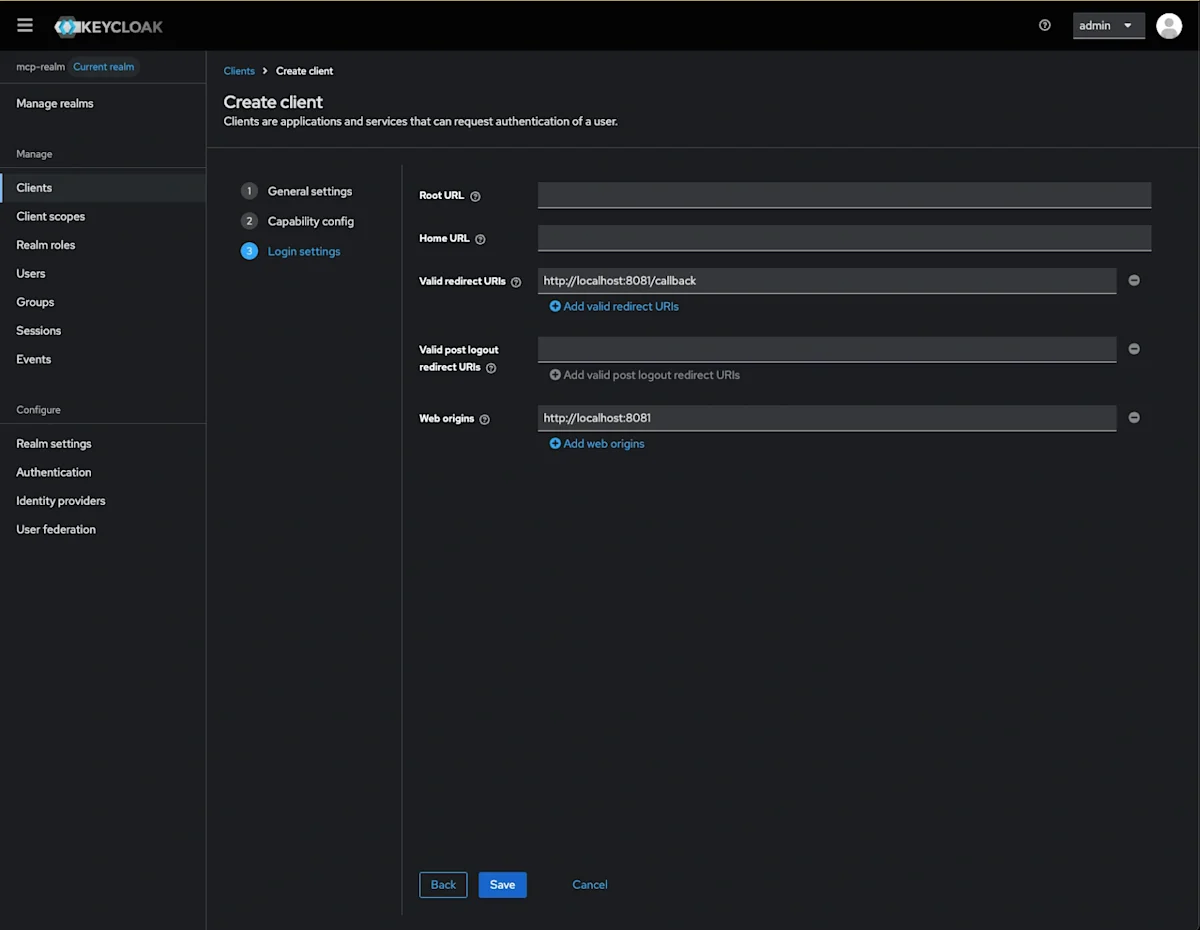 Securing MCP Servers - Login Setting