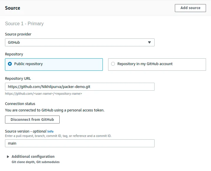 Automate Golden AMI - Repository URL v2