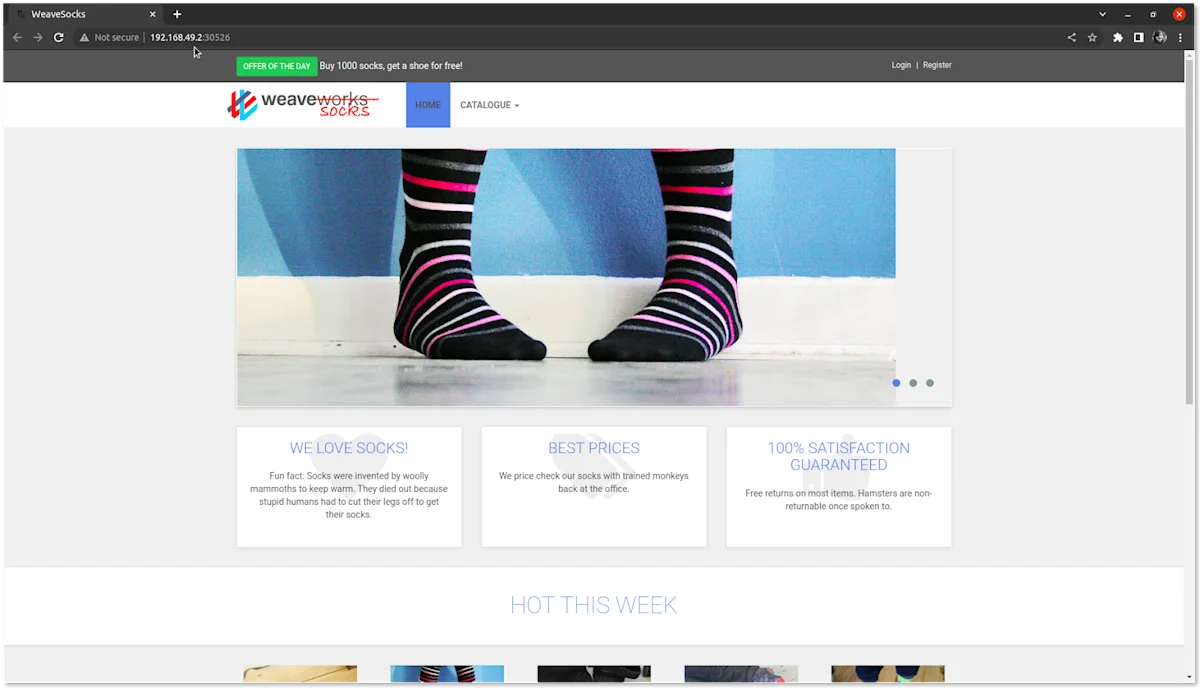 Verify in browser via Kuma Gateway