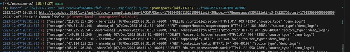 Loki DR - Querying logs from another Loki instance