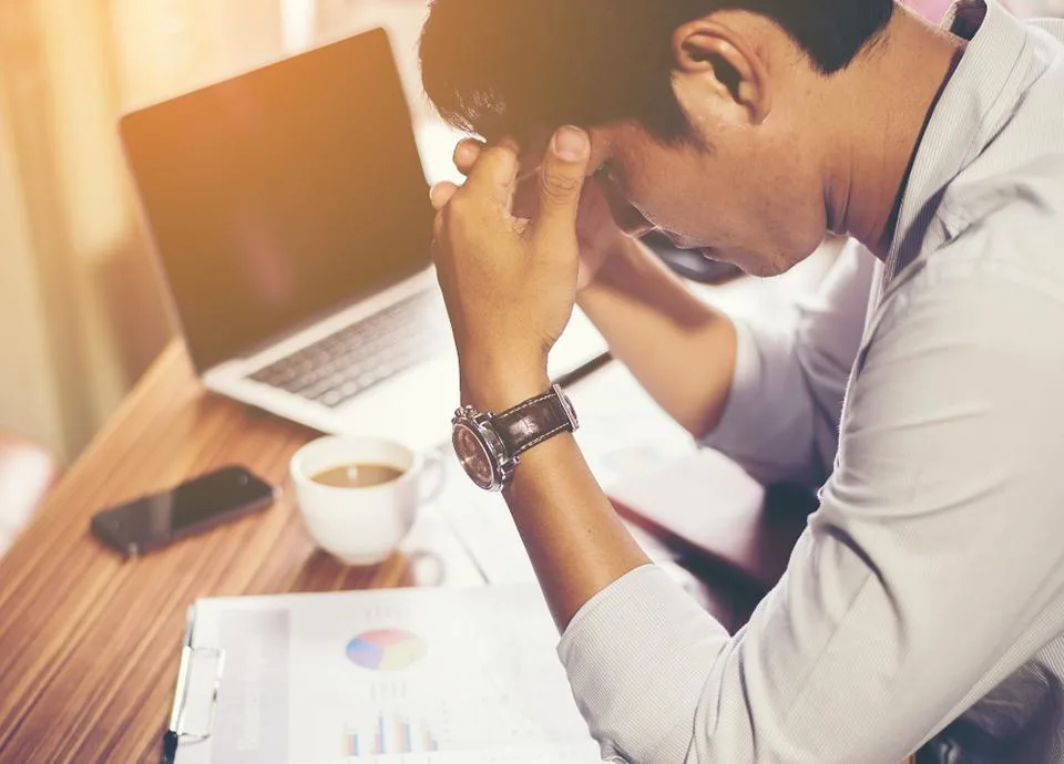 Man stressed out
