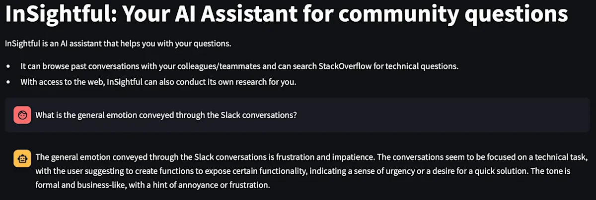 InSightful analyzing sentiments and overall community health