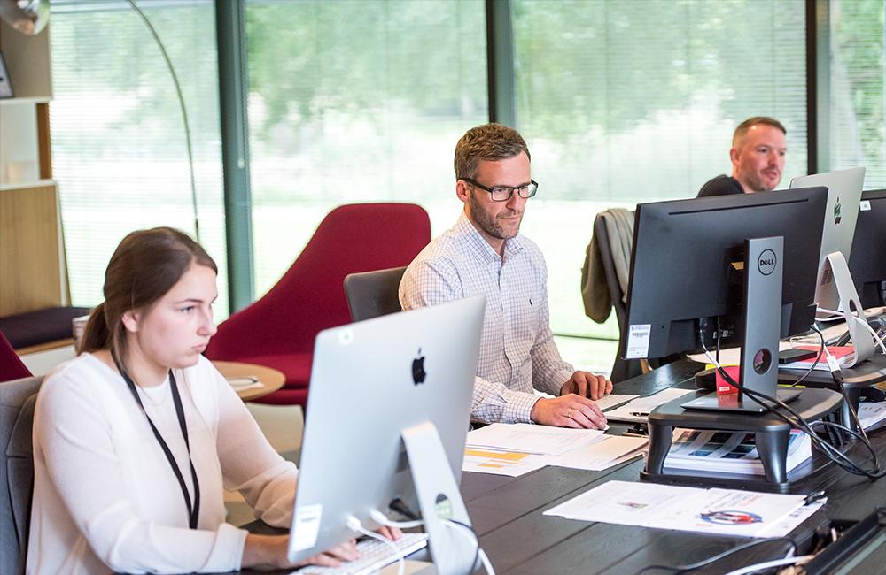 Team working in an office