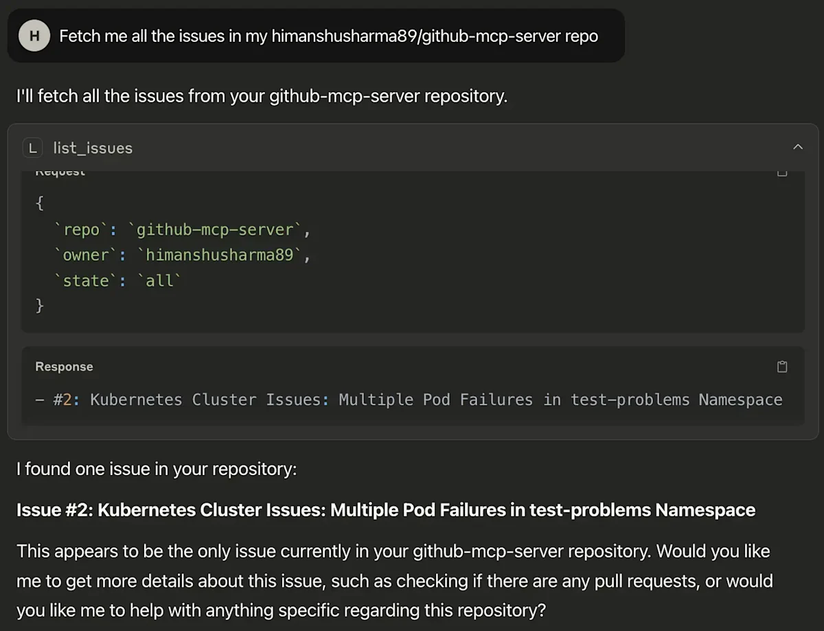 Blog - MCP Server - List issues tool