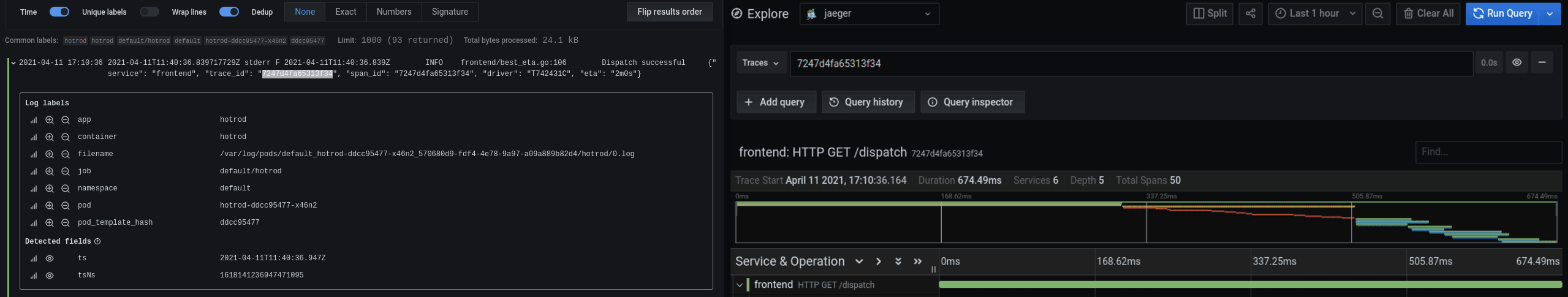 Tracing Grafana Tempo Jaeger - Visualize Trace Initial