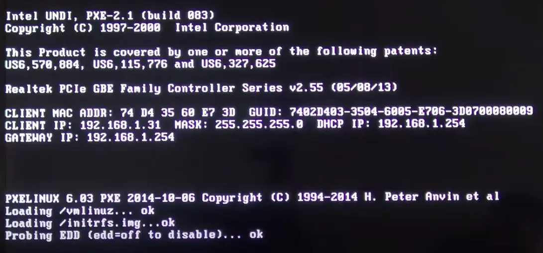 Bare Metal Provisioning - Pre-boot files download