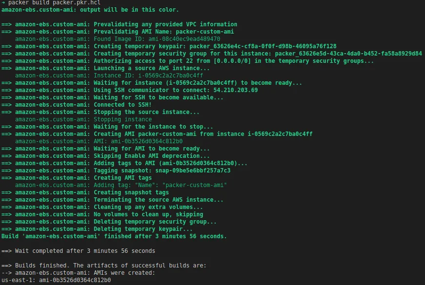 Automate Golden AMI - Output with installing any dependency v2