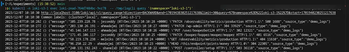 Loki DR - Querying logs from one Loki instance