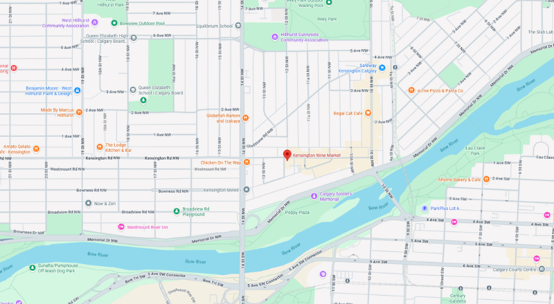Map - Kensington Wine Market