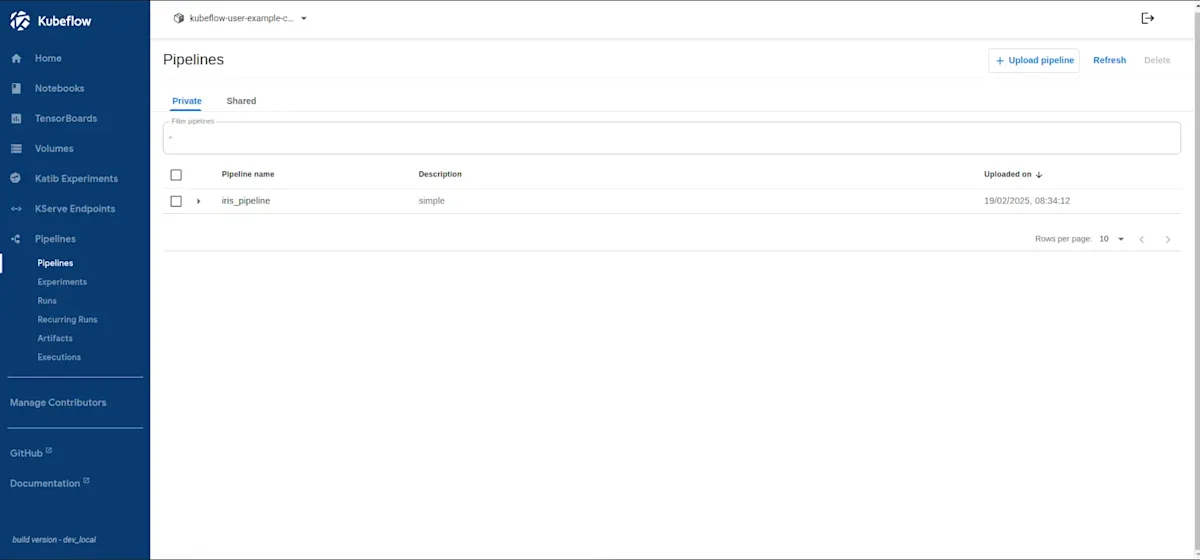 Kubeflow on GKE - provide-name-and-create