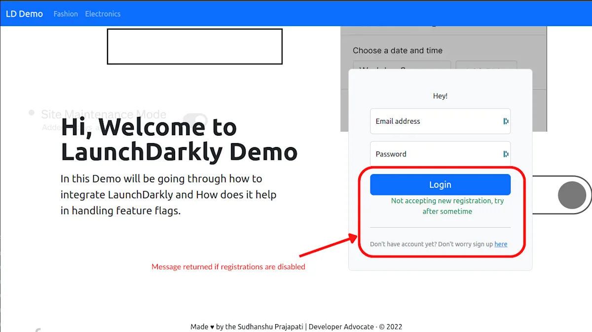 Disable Registration Message